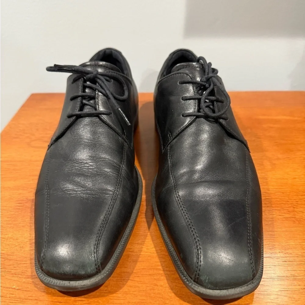 ECCO Black Leather Lace-Up Dress Shoes Men's Size 45 (US 11-11.5)